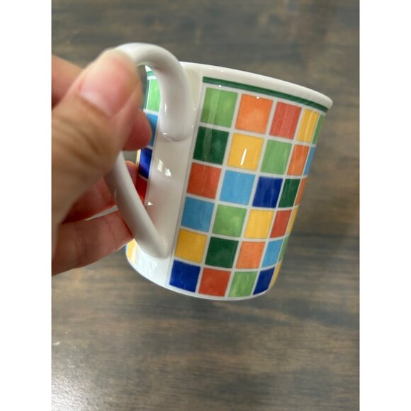 Villeroy and Boch Twist Alea Limone Porcelain Coffee Mugs Set of 2 - Picture 3 of 8